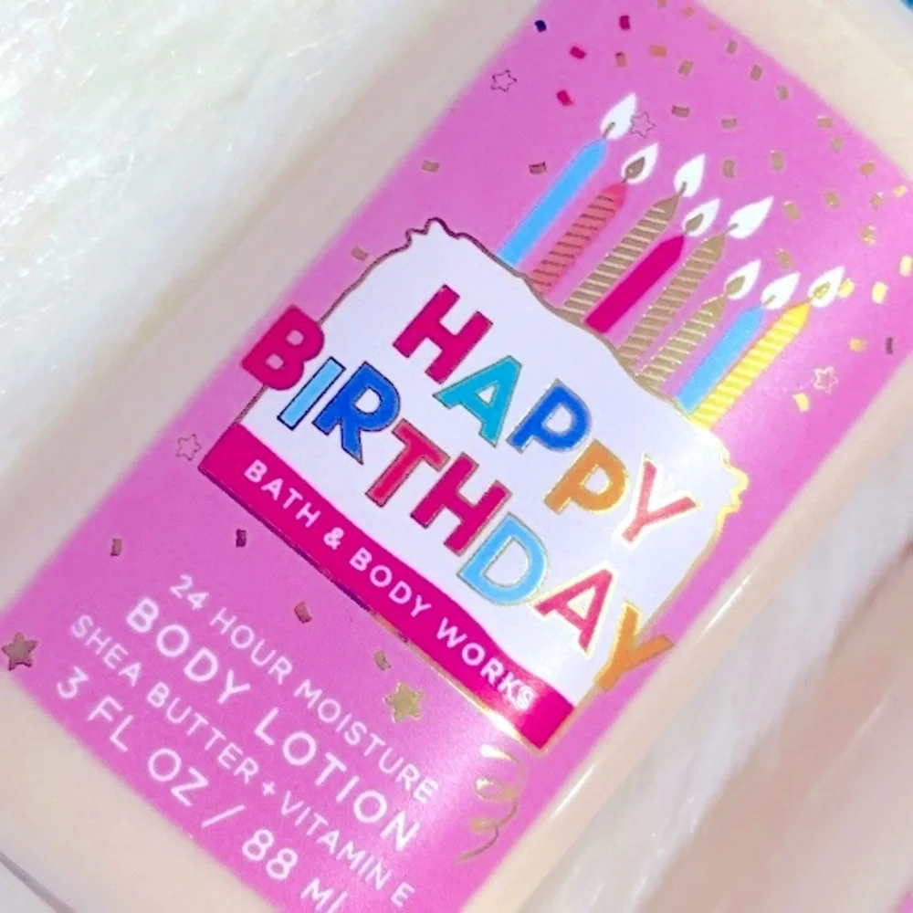 Bath and Body Works Happy Birthday Lotion NWT Excellent Condition - Picture 3 of 5